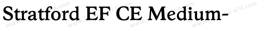 Stratford EF CE Medium字体转换
